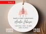 2024 Personalized Baby's 1st Christmas Ornament – Custom Name Gift