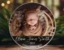 Personalized Baby 1st Christmas Photo Ornament 2023 - Heartfelt Holiday Keepsake