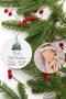 Personalized Baby's First Christmas Ornament Holiday Milestone Keepsake With Birth Stats