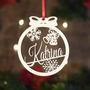 Personalized Christmas Ornament Laser Cut For Holiday Decor Made In USA Custom Name Gift Tag Bauble