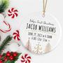 Personalized Baby's First Christmas Ornament With Photo And Birth Stats Keepsake For New Parents