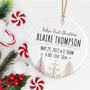 Personalized Baby's First Christmas Ornament With Photo And Birth Stats Keepsake For New Parents