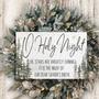 O Holy Night Christian Canvas For Farmhouse Christmas Mantel Decoration