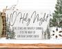 O Holy Night Christian Canvas For Farmhouse Christmas Mantel Decoration