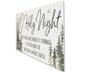 O Holy Night Christian Canvas For Farmhouse Christmas Mantel Decoration