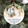 Personalized Our First Christmas As Mr & Mrs Ornament - Newlywed Gift With Photo For Holiday Decor