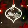 Heartfelt Custom Name Ornament For Christmas 2024 - Thoughtful Holiday Gift For Loved Ones