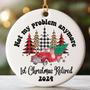 Personalized Retirement Ornament 2024 - First Christmas For Retired, Thoughtful Holiday Gift Idea