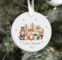 Personalized Woodland Animal Ornament For Kids - My First Christmas Stocking Stuffer Gift