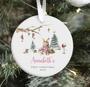 Personalized Woodland Animal Ornament For Kids - My First Christmas Stocking Stuffer Gift