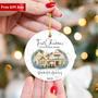 Personalized Watercolor Ornament For First Christmas In New Home 2024 - Custom Photo Gift