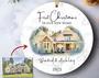 Personalized Watercolor Ornament For First Christmas In New Home 2024 - Custom Photo Gift