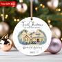 Personalized Watercolor Ornament For First Christmas In New Home 2024 - Housewarming Gift