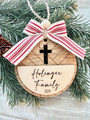 2024 Christian Family Art Ornament For Holiday Spirit - Religious Cross & Baptism DéCor Piece