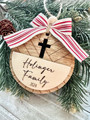 2024 Christian Family Art Ornament For Holiday Spirit - Religious Cross & Baptism DéCor Piece