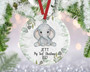 Personalized Baby's First Christmas Elephant Ornament - Thoughtful New Baby Gift