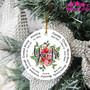 Personalized Christian Family Art Ornament For Religious Christmas Decor Gift