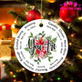 Personalized Christian Family Art Ornament For Religious Christmas Decor Gift