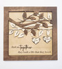 Personalized Couple's Family Tree Wooden Sign - Thoughtful Anniversary Gift Decor