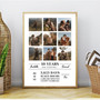 Personalized Family Timeline Canvas For 10th Wedding Anniversary Photo Collage - Unique Gift For Couples