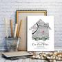 Custom Home Map First Time Home Buyer Personalized Housewarming Gift