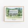 Personalized Housewarming Canvas From Photo For New Homeowners And Wedding Venue Gift