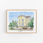 Personalized Housewarming Canvas From Photo For New Homeowners And Wedding Venue Gift
