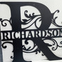 Family Name Metal Sign For Housewarming Personalized Monogram Decor Perfect For Living Room
