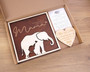 Thoughtful Elephant Family Wood Sign - Personalized Gift For Mom, Dad, Grandma & Grandpa For Mother's Day Or Father's Day Decor