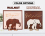 Thoughtful Elephant Family Wood Sign - Personalized Gift For Mom, Dad, Grandma & Grandpa For Mother's Day Or Father's Day Decor