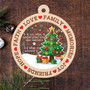 Personalized Faith And Family 4D Ornament For Christmas - Heartfelt 2024 Christian Family Gift