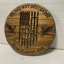 Faith And Family Engraved Wood Sign - Inspirational Wall DéCor For Rustic Style Homes