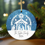 Personalized Faith And Family Nativity Ornament - Heartfelt Christmas Gift For Blended Families And Adoptions