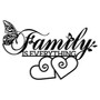 Family Is Everything Metal Sign - Heartfelt Wall Art For Living Room Or Bedroom DéCor - 16x10 Inch Black