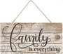 Touching Rustic Wooden Plank Sign - Family Is Everything DéCor For Living Room