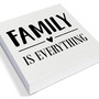Family Is Everything Inspirational Wooden Box Sign For Living Room Or Bedroom Rustic Family Home Decor