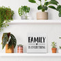 Family Is Everything Inspirational Wooden Box Sign For Living Room Or Bedroom Rustic Family Home Decor