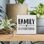 Family Is Everything Inspirational Wooden Box Sign For Living Room Or Bedroom Rustic Family Home Decor