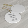 Personalized "Family Is Forever" Ornament - Heartfelt Holiday Gift