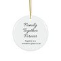 Personalized "Family Is Forever" Ornament - Heartfelt Holiday Gift