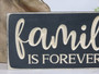 Family Is Forever Lightly Distressed Carved Wood Sign For Living Room DéCor
