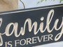 Family Is Forever Lightly Distressed Carved Wood Sign For Living Room DéCor
