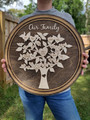 Personalized 'Family Like Branches' Wooden Sign - Thoughtful Keepsake For Mom & Dad's 5-Year Anniversary Or Christmas