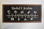 Family Timeline Love Story Wood Sign - Thoughtful Anniversary Gift For Couples