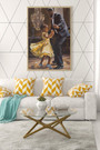 Emotional Father Daughter Dance Canvas For Black Families - Personalized Wall Art For Living Room