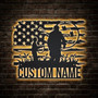 Personalized Dad And Son Hunter Metal Sign - Thoughtful Father's Day Gift For Outdoor DéCor