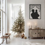 Touching Father Son Metal Wall Sign - Parental Love Home Decor For Father's Day Gift