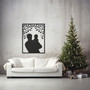 Touching Father Son Metal Wall Sign - Parental Love Home Decor For Father's Day Gift