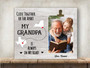 Thoughtful Grandpa Memorial Art Canvas - Personalized Father's Day Gift For Grandfather's Memory