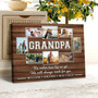 Thoughtful Grandpa Memorial Art Canvas With Custom Photo For Father's Day - Cherished Keepsake For Dad Or Grandpa